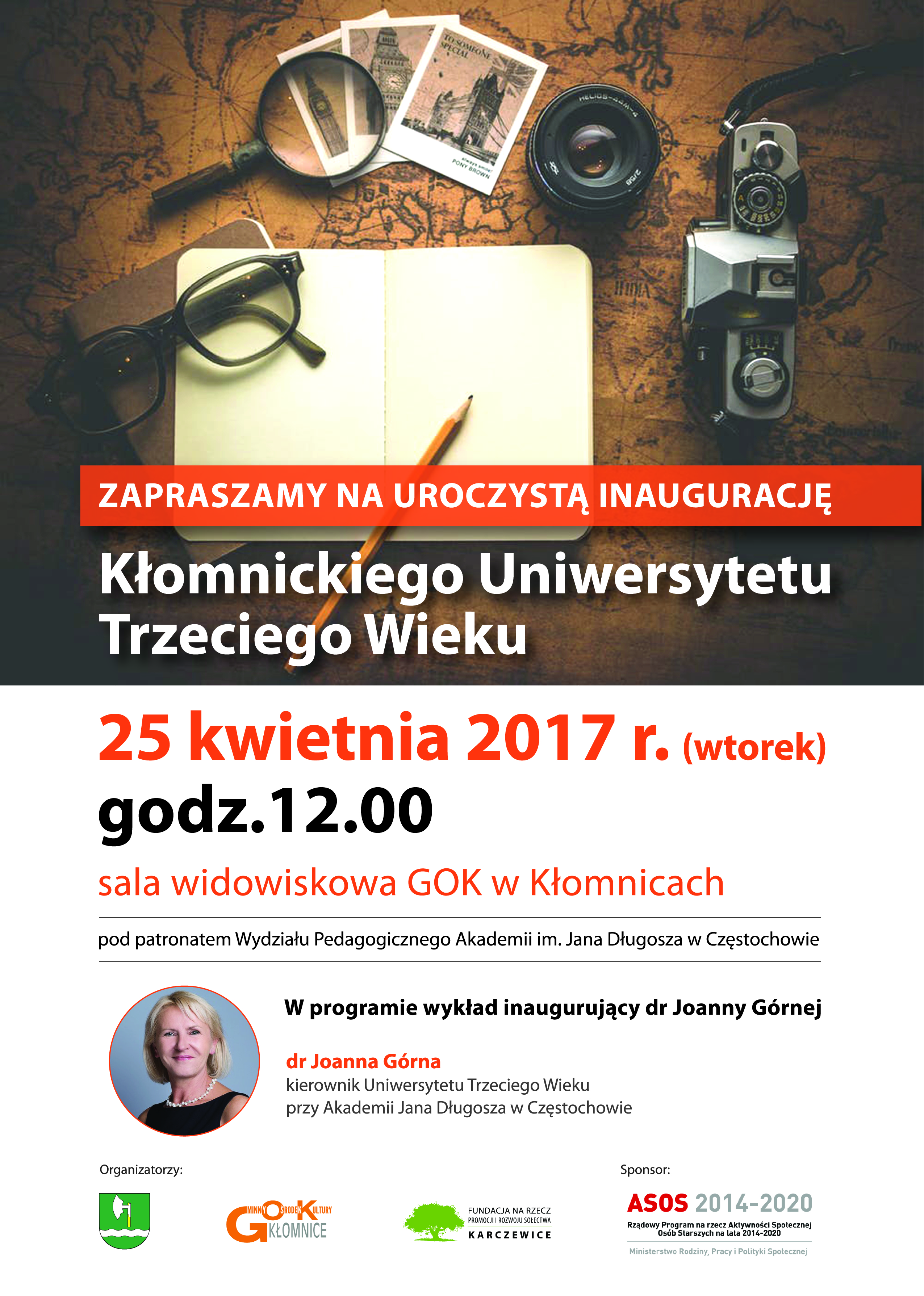 Inauguracja Uniwersytetu Trzeciego Wieku w Kłomnicach
